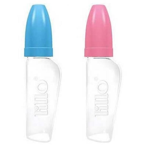 Imagem de Mamadeira Chuquinha Bebê Silicone 0 - 3 meses 50ml Azul Rosa