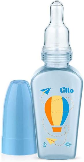 Imagem de Mamadeira Chuquinha Lillo 50ml Azul 0-3 meses Bico Silicone