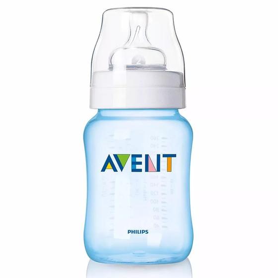 Imagem de Mamadeira Classic 260ml +1m Azul Philips Avent