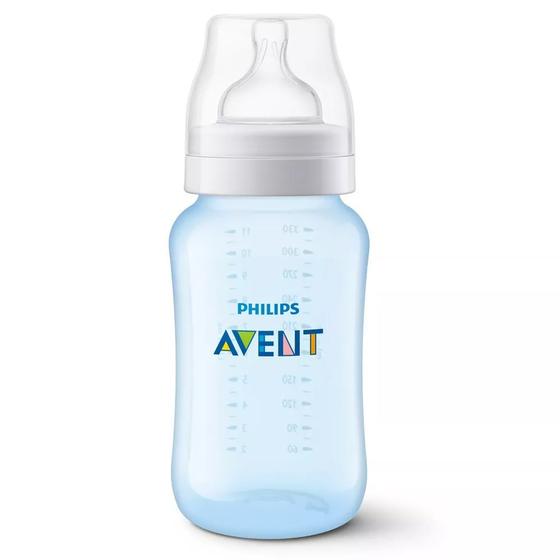 Imagem de Mamadeira Classic 330ml +3m Azul Philips Avent