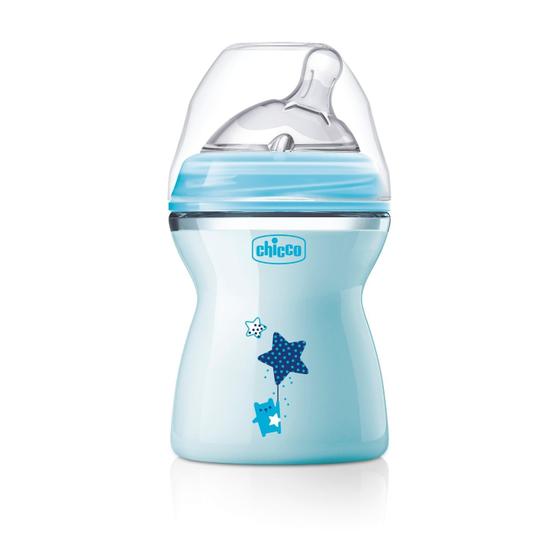 Imagem de Mamadeira Color Chicco Fluxo Medio 2m+ Step Up 250ml Azul