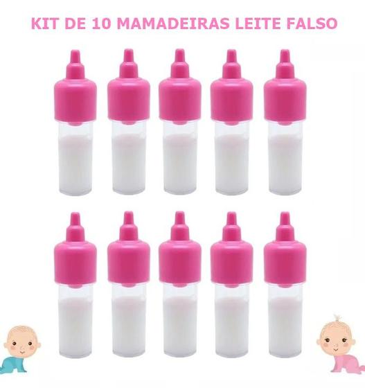 Imagem de Mamadeira De Boneca Com Leite de Brinquedo Para Se Divertir 11CM - Escolha seu Kit