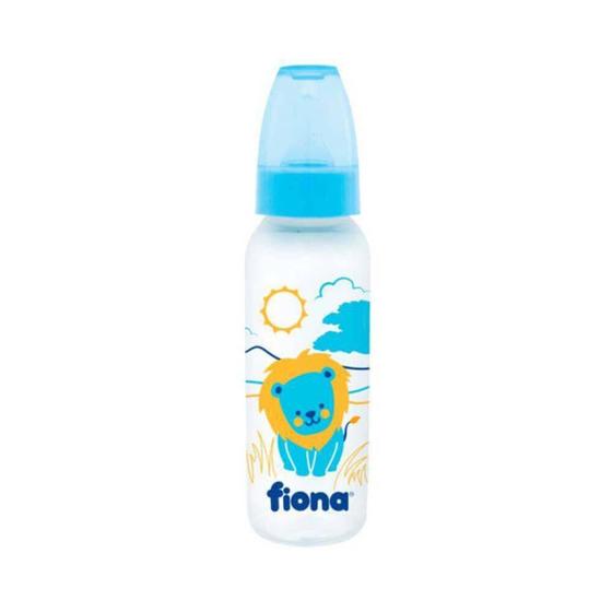 Imagem de Mamadeira Lillo 801820 Fiona Desenhos Silicone Azul 240Ml