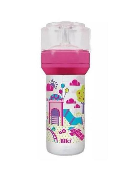 Imagem de Mamadeira Lillo Super- 260ml - Silicone - Rosa 