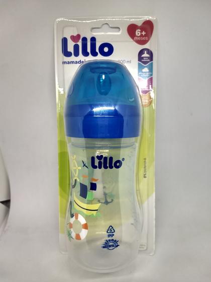 Imagem de Mamadeira Lillo Super Silicone 300ml Azul - Evolution