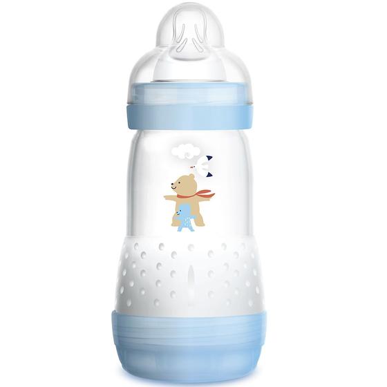 Imagem de Mamadeira Mam First Bottle Bico Silicone Ortodôntico Desenhos Sortidos 260ml 2+ Meses Boys Ref:4663