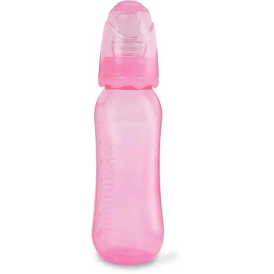 Imagem de Mamadeira Orto Sil Rosa 240ml - Baby Go