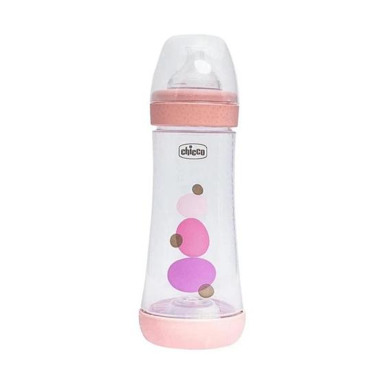 Imagem de Mamadeira Perfect 5 Rosa 300ml 4m+ Fluxo Rápido - Chicco