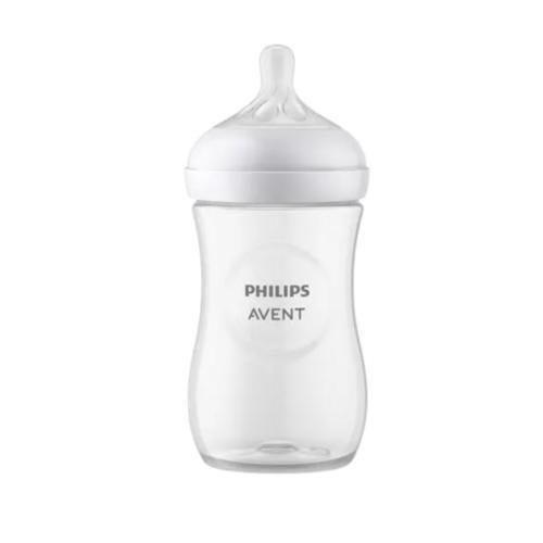 Imagem de Mamadeira Pétala 260ml Avent Transparente - Bico 1m+