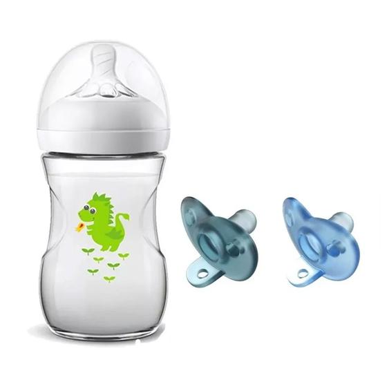 Imagem de Mamadeira Pétala 260ml  + Chupeta Soothie 2und 0-3meses Boys  Philips Avent