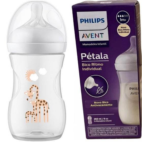 Imagem de Mamadeira Petala 260ML Decorada Girafa Philips AVENT SCY903/66