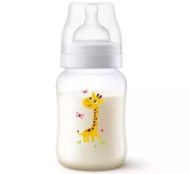 Imagem de Mamadeira Philips Avent Branca Girafinha 260ml