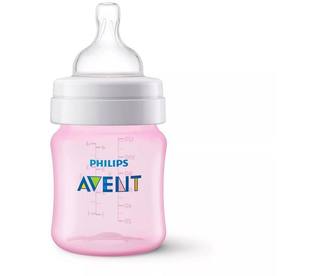 Imagem de Mamadeira Philips Avent - Classic 125ml - Rosa - SCF561/17