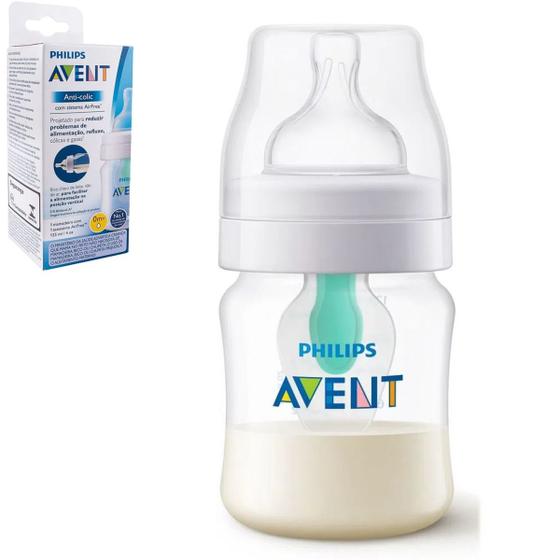 Mamadeira Recém Nascido Philips Avent Classic Anticólica 125ml 0+ Mês ...