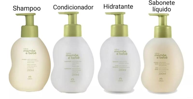 Imagem de Mamãe E Bebê Shampoo + Condicionador + Hidratante + Sabonete