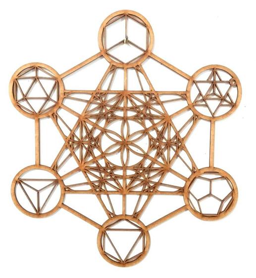 Imagem de Mandala Cubo Metatron Sólidos de Platão - Geometria Sagrada