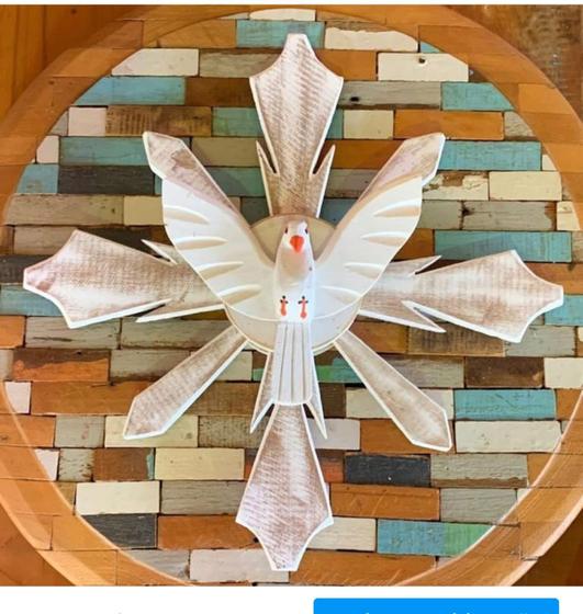 Imagem de Mandala decorativa Pomba branca