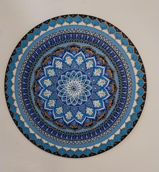 Imagem de Mandala Equilibrio 90cm pintada à mão MDF 6mm
