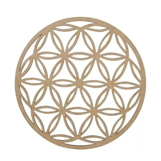 Imagem de Mandala Laser Flor Da Vida Decoração Enfeite - MDF Madeira