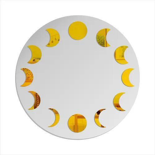 Imagem de Mandala Lunar Fases Da Lua Decorativa 28cm