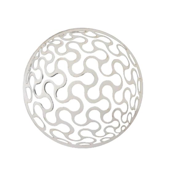 Imagem de mandala spinner 20 cm decoração ambiente branco mdf 3mm