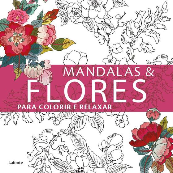 Imagem de Mandalas & flores para colorir e relaxar