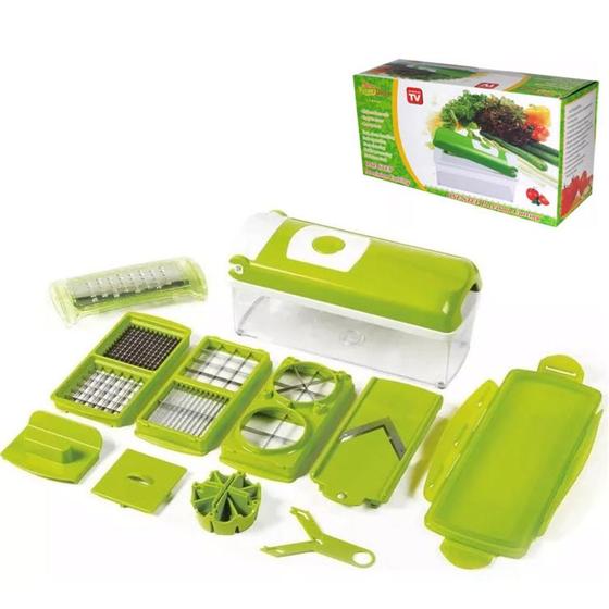 Imagem de Mandoline 11 em 1 cortador fatiador  ralador e processador com recipiente