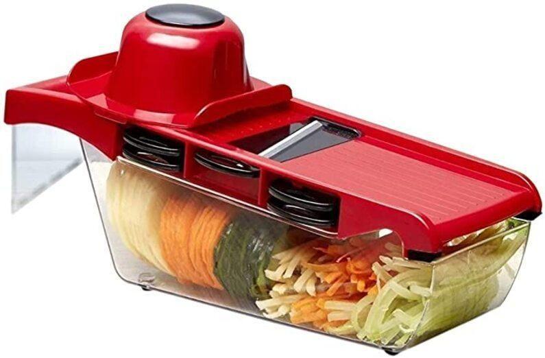 Imagem de Mandoline Slicer Nicer Fatiador Cortador De Legumes 6 Em 1