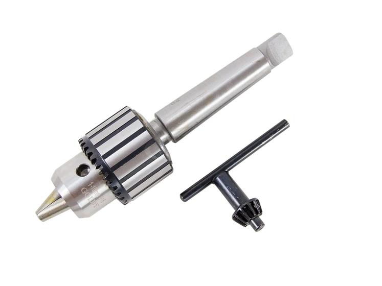 Imagem de Mandril C/ Chave 5/8 1 A 16mm P/ Torno + Haste Cone Morse 3