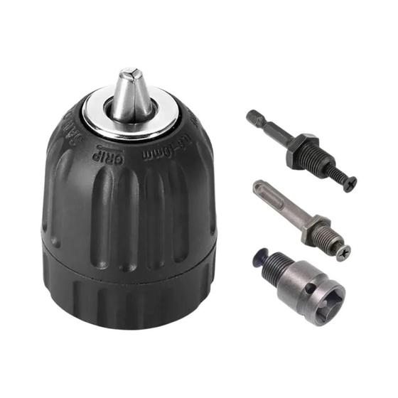 Imagem de Mandril de Broca Sem Chave 0,8-10mm - Haste Sextavada SDS Plus com Adaptador de Aperto Rápido