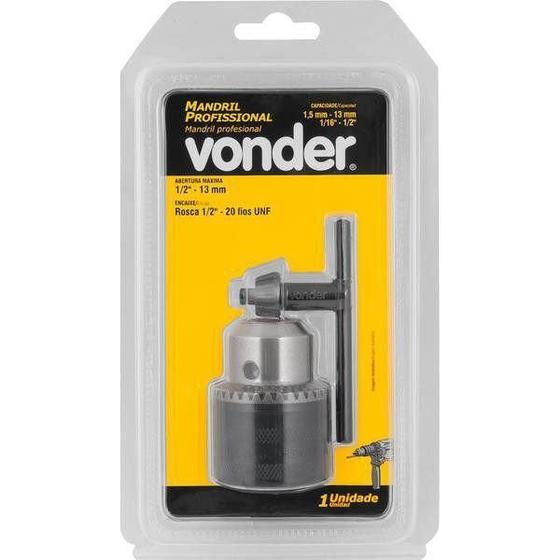 Imagem de Mandril Leve 13Mm-1/2 Rosca 1/2 Vonder