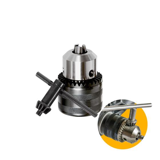 Imagem de Mandril Para Furadeira Com Abertura A Chave de 1,5 A 13 Mm E Rosca 3/8"