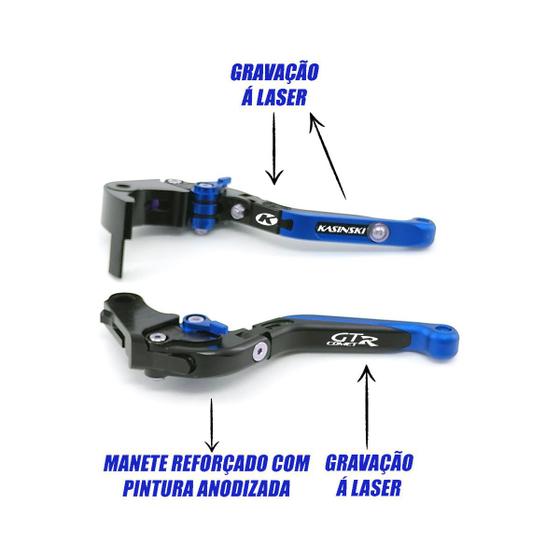 Imagem de Manete Esportivo KASINSKI COMET GTR 250 650 06 07 08 09 10