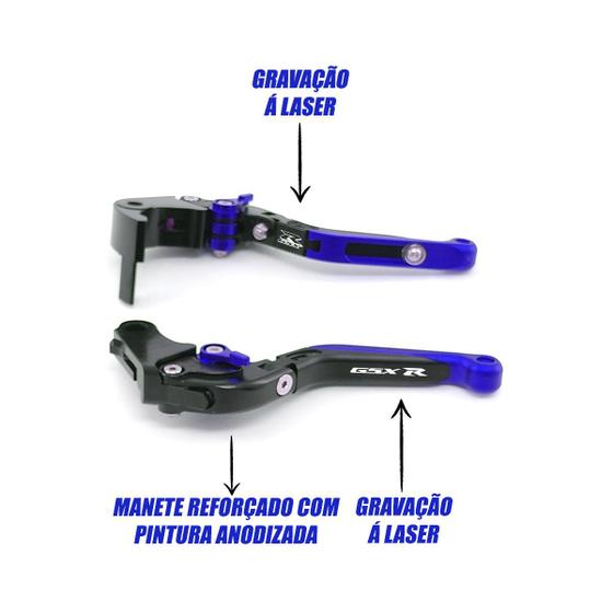 Imagem de Manete Esportivo SUZUKI GSXR 1000 GSXR 750 LASER DUPLO