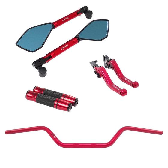Imagem de Manete Manopla Retrovisor Guidão Chopper Riva Intruder Yes Gsr 125 150i