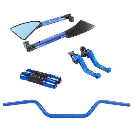 Imagem de Manete Manopla Retrovisor Guidão Crosser Xtz Factor Lona Rx Tt RD 125 Dt 180