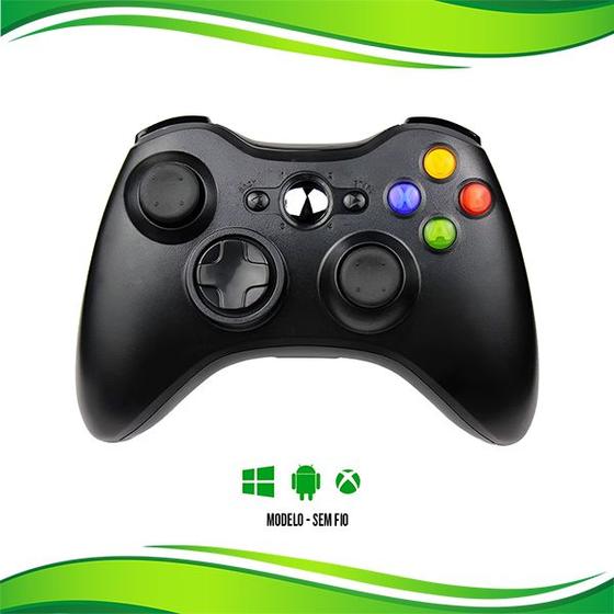 Imagem de Manete Wireless Sem Fio Compatível com Xbox 360 PC e Celular Botões Sensíveis de Alta Precisão
