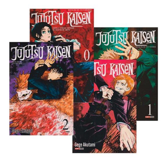 Imagem de Mangá Jujutsu Kaisen Batalha De Feiticeiros 4 Volumes - Panini