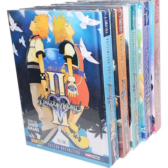 Imagem de Manga Kingdom Hearts II Edição Definitiva Coleção Completa em 5 Volumes Capa Dura,  2064 Páginas