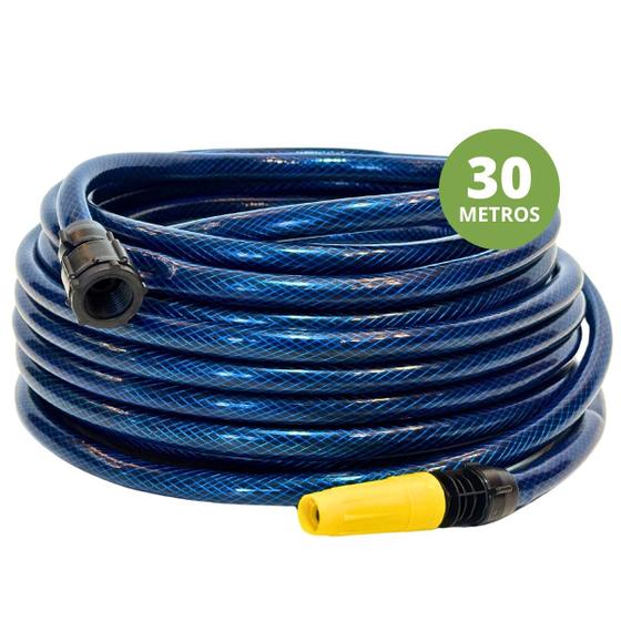 Imagem de Mangueira 1/2" De PVC 30 Metros Para Jardim Com Esguicho