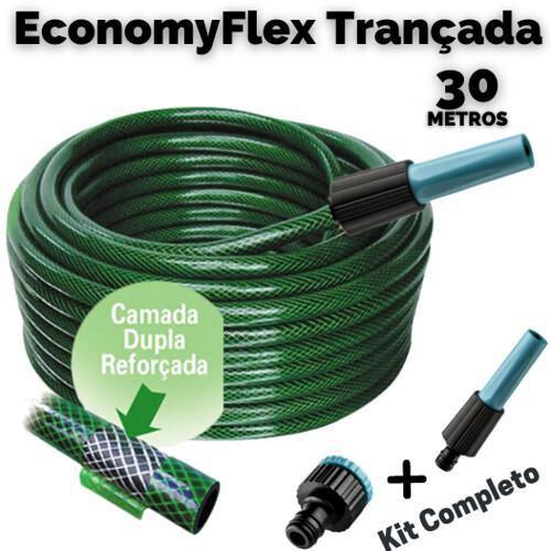 Imagem de Mangueira 1/2 Verde Trançada Economyflex Antitorção 30M