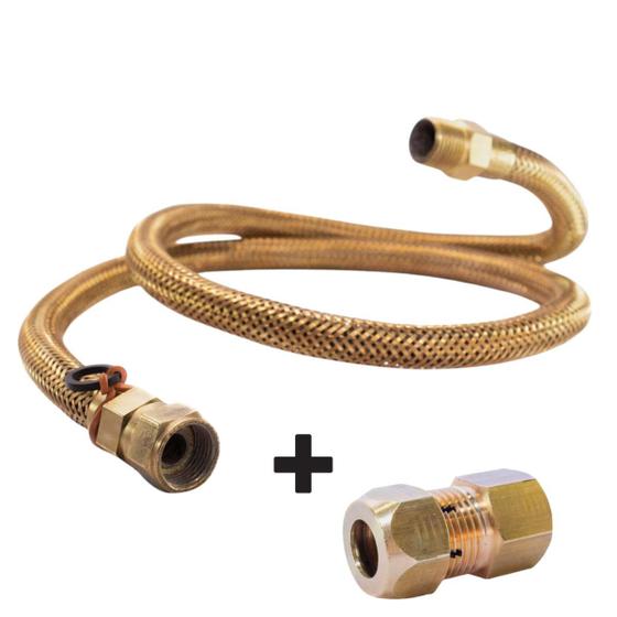 Mangueira 1,50m ideal para Cooktop 5 bocas Instalação de gás Segura