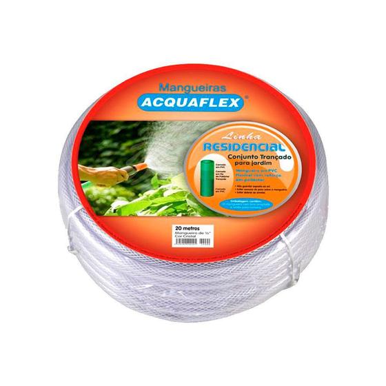 Mangueira Acquaflex para Jardim Cristal Trançada com 10 Metros Menor preço em Mangueira Acquaflex para Jardim Cristal Trançada com 10 Metros