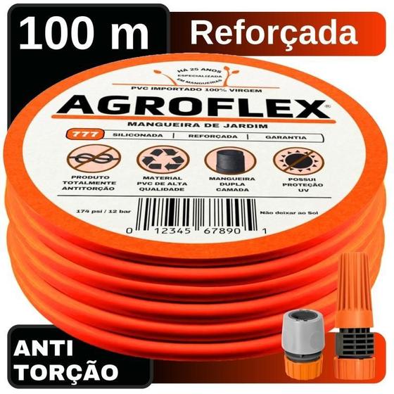 Imagem de Mangueira Agroflex 100 M Com Kit Esg. E Engate Tramontina