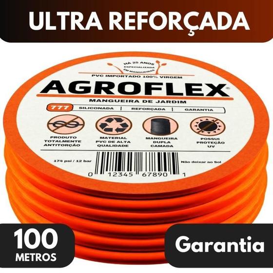 Imagem de Mangueira Agroflex 100 Metros Kit Esg E Engate Tramontina