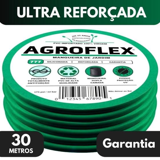 Imagem de Mangueira Agroflex 30 Mts Com Kit Esg. + Engate Tramontina