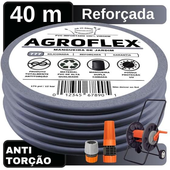 Imagem de Mangueira Agroflex 40 M Com Carrinho Tramontina
