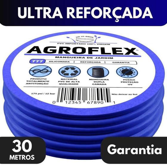 Imagem de Mangueira Agroflex 50 Mt Com Kit Esg. + Engate Tramontina