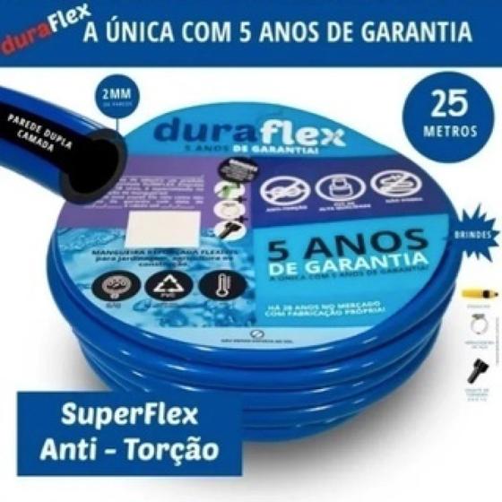 Imagem de Mangueira Anti-torção Siliconada Azul 25 Metro Duraflex