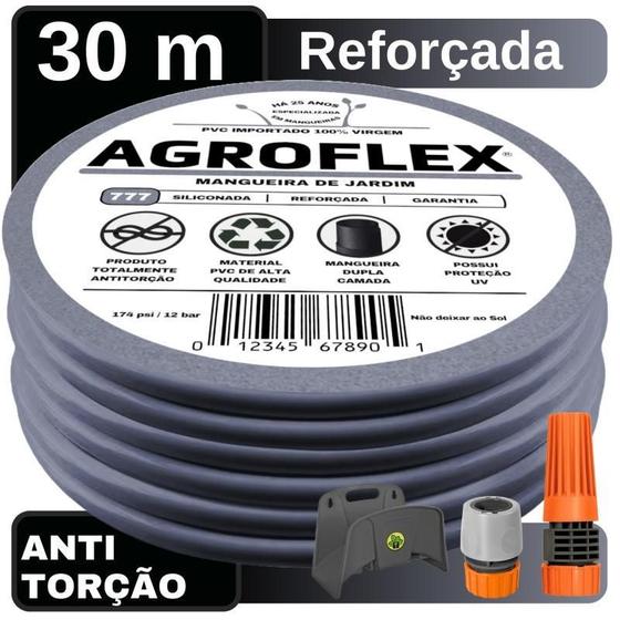 Imagem de Mangueira De Casa Agroflex 30 Metros Com Suporte Tramontina